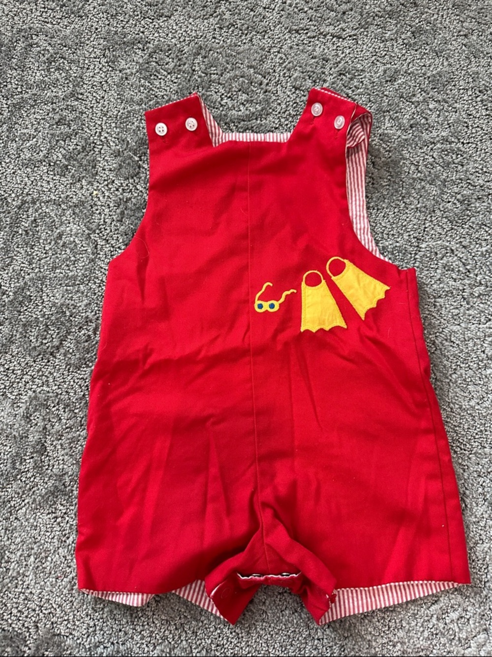 Baileys Boys reversible romper